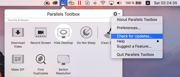 Parallels toolbox for mac keyboard